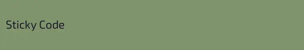 Sticky Code